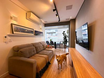 apartamento — Brooklin Novo — à venda Semi-mobiliado 64m² , 1 suíte e 1 vaga no Brooklin — foto 1